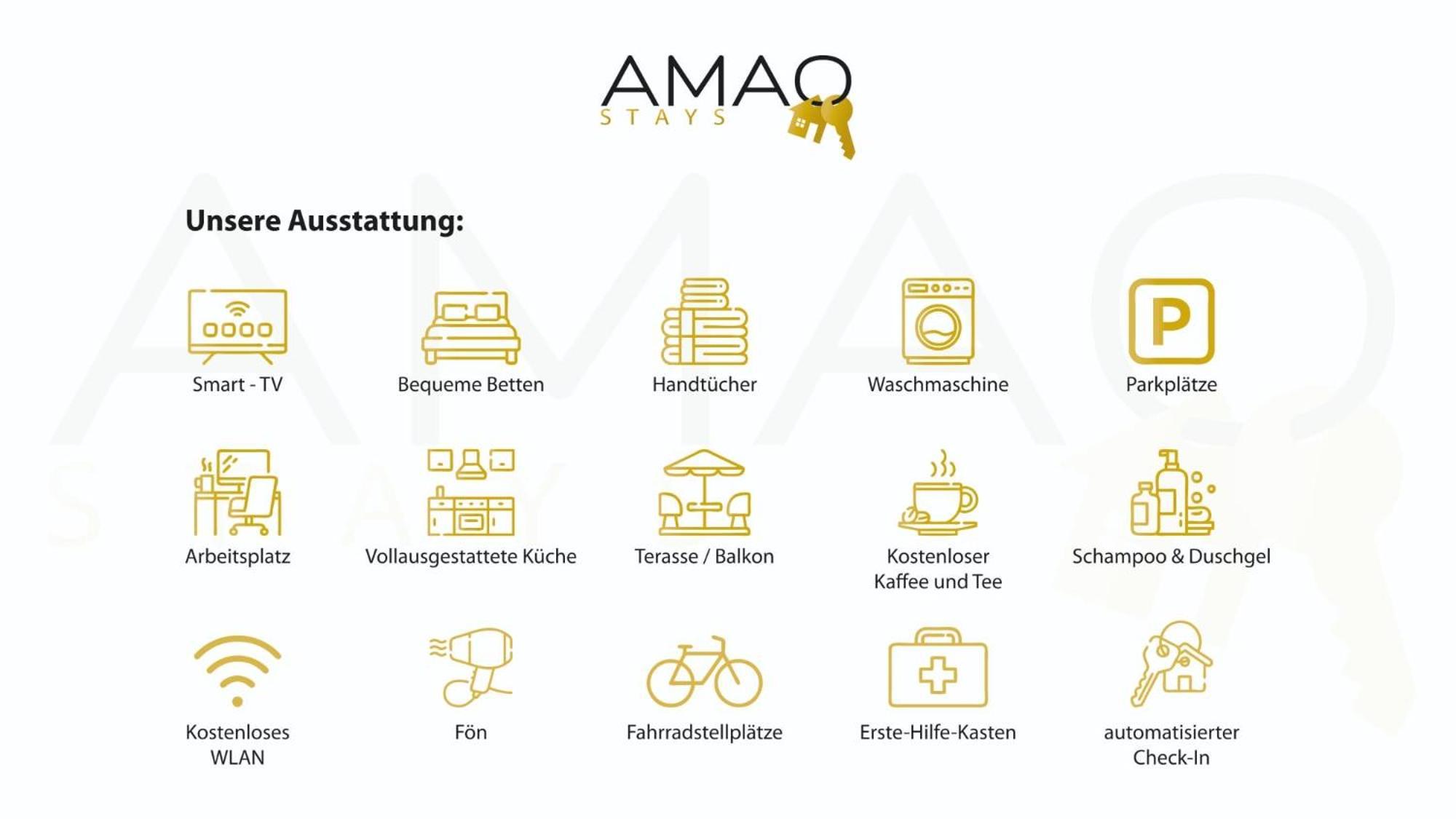 Amao-amber I 120qm I Exklusives Gruppen-apartment I 3 King-size Betten, 2 Baeder & Gratis Parkplatz Apartment